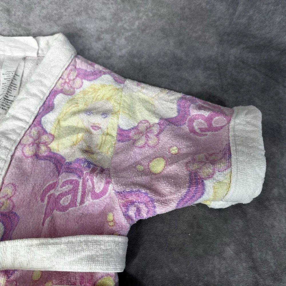Vintage 1997 Barbie Robe Girls‎ Sz Small 4-5 Toddler Cotton
